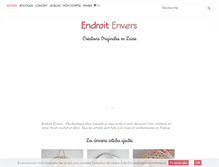 Tablet Screenshot of endroit-envers.com